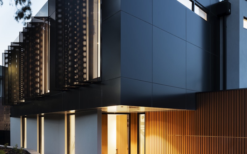 Modern residential roofing project